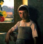 Lilla Cabot Perry La Petite AngEle, oil painting on canvas
